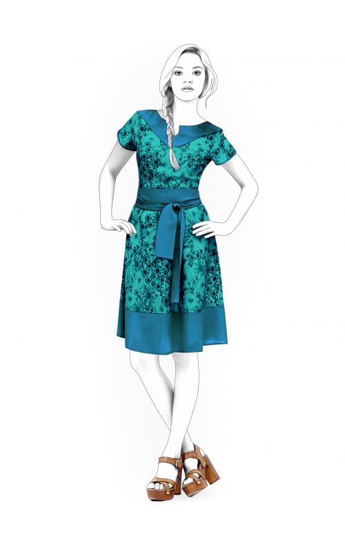 4454 · Платье с коротким рукавом — Фото